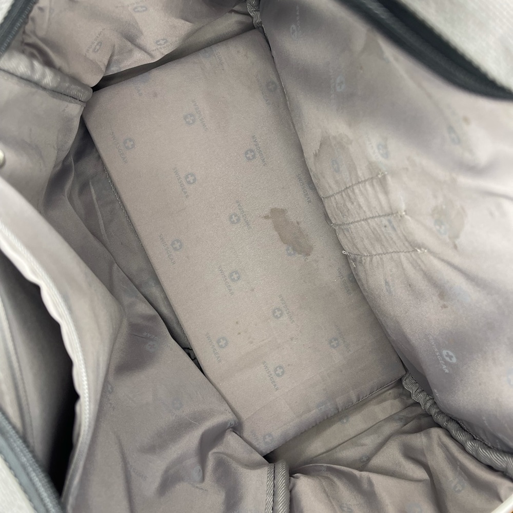 Swiss Gear Gray Briefcase Messenger Shoulder Bag Nylon Work School Carry On - Picture 5 of 7